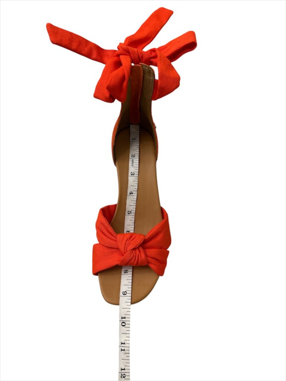 UGG Yarrow Suede Red Spadrille Wedge Sandals Ankle Tie Wrap Shoes Size US 6 - Picture 13 of 14